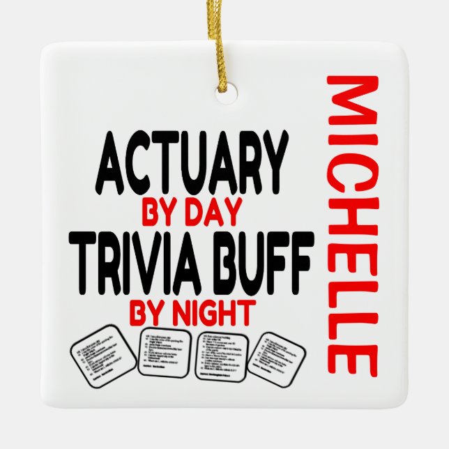 Actuale Lieben Trivia CUSTOM Keramikornament (Vorderseite)