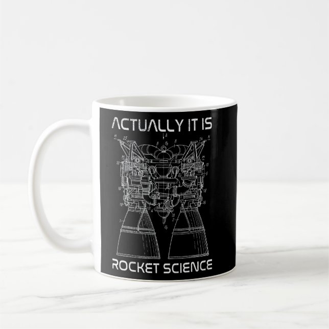 Actually It is Rocket Science Math Engineering Tea Kaffeetasse (Links)