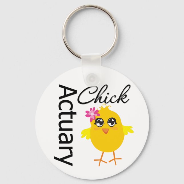 Actuary Chick Schlüsselanhänger (Vorderseite)