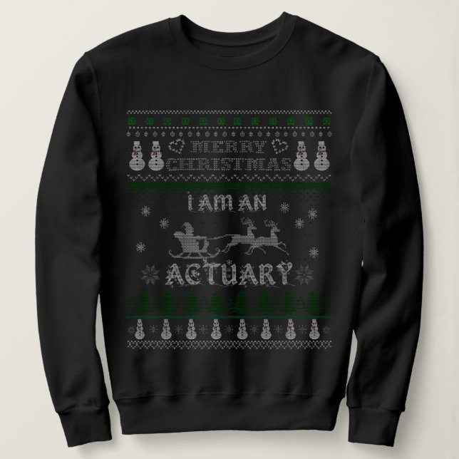 Actuary Sweatshirt Funny Christmas Geschenke für F (Design vorne)