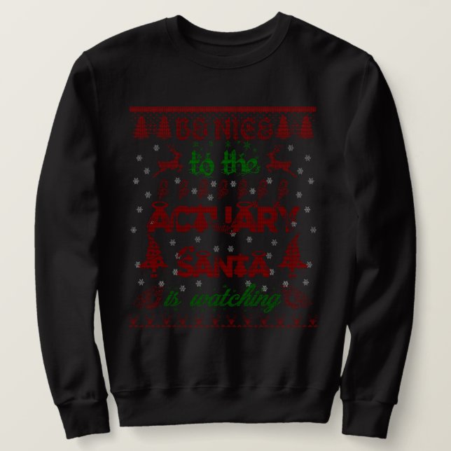 Actuary Sweatshirt Funny Christmas Geschenke für M (Design vorne)