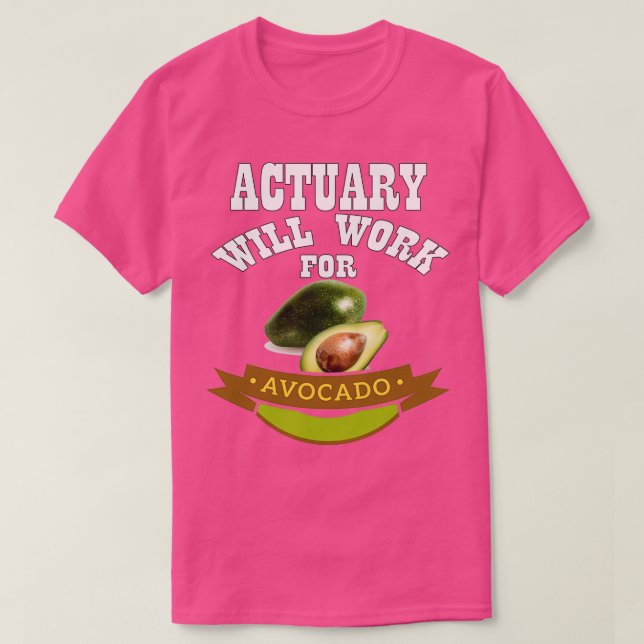 Actuary wird für Avocado Classic TShirt arbeiten (Design vorne)