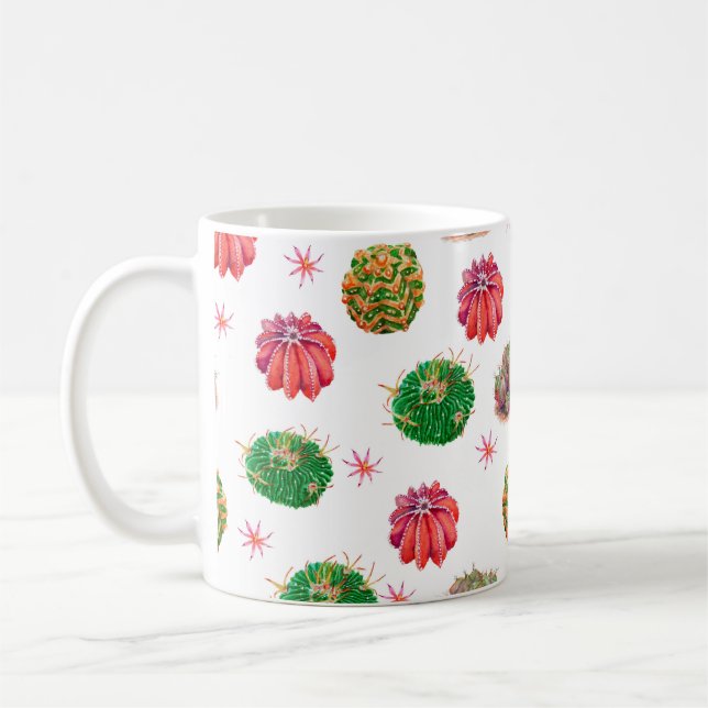 ?actus nahtlos floral pattern background, wallpap kaffeetasse (Links)