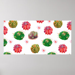 ?actus nahtlos floral pattern background, wallpap poster