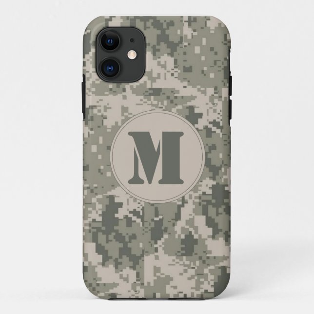 ACU Camouflage Camouflage Digital Monogram IPHONE  Case-Mate iPhone Hülle (Rückseite)