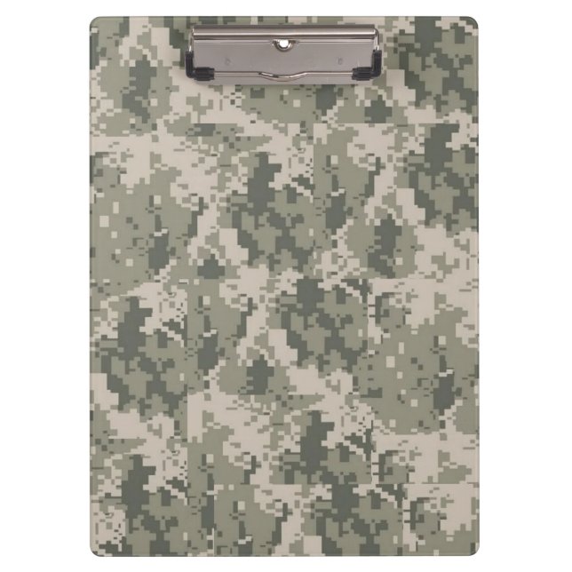 ACU Camouflage Camouflage Digital Muster Clip Boar Klemmbrett (Vorderseite)