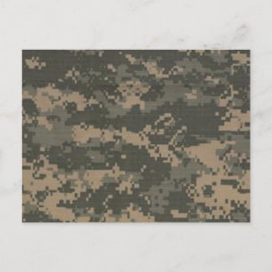 ACU Digital Camouflage Camouflage Postkarte
