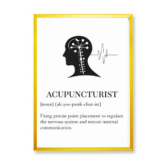 Acupuncture clinic Wall Art wall chart Poster