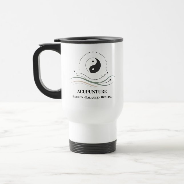 Acupuncture Energy Balance Mug – Yin Yang Flow  Reisebecher (Links)