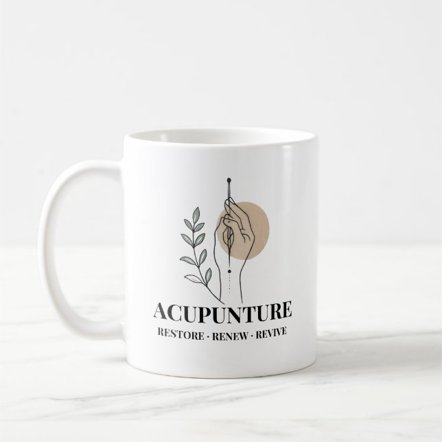 Acupuncture Therapy Mug Restore Renew Revive  Kaffeetasse (Links)