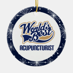 Acupuncturist-Geschenk-Verzierung Keramik Ornament
