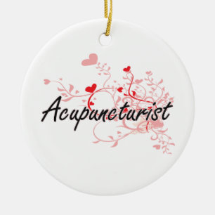 Acupuncturist-künstlerischer Job-Entwurf mit Keramikornament