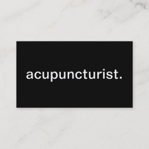 Acupuncturist Visitenkarte