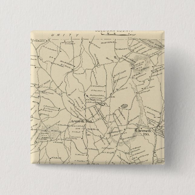 Acworth, Sullivan Landkreis Button (Vorderseite)