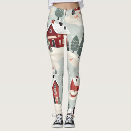AD 002 - Digitales Weihnachtsmuster Leggings