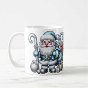 AD 021 - Weihnachts-Digitalgrafik Weihnachtsmann 3 Kaffeetasse