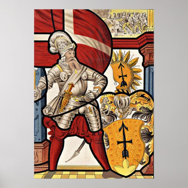 AD 1600 Schweizer Soldat Poster (Vorne)