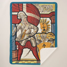 AD 1600 Schweizer Soldatendruck Sherpadecke