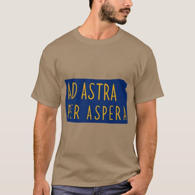 Ad astra per astra 1 T-Shirt (Vorderseite)