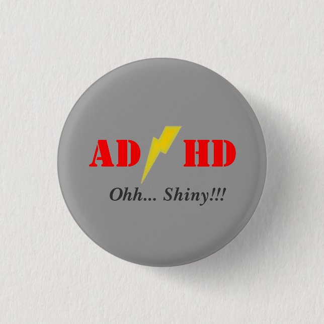 AD/HD oohhh glänzend Button (Vorderseite)