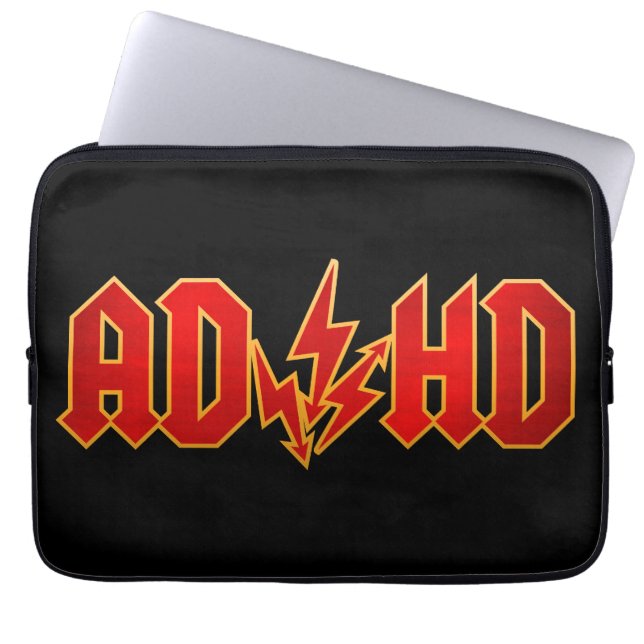 "AD/HD"-Rock Laptopschutzhülle (Vorderseite)