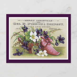 Ad-Label Perkins Company Viktorianisch Postcard Postkarte