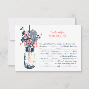 AD LIB RSVP Card Wilde Blume & Mason Jar