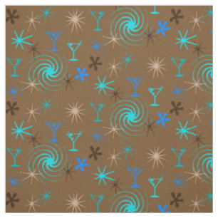 Ad Man Martini Abstract Konversationsmuster Stoff