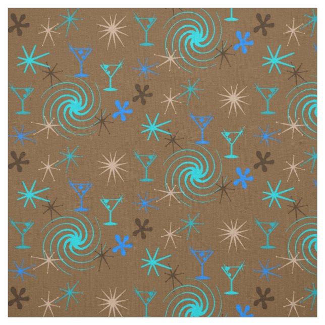 Ad Man Martini Abstract Konversationsmuster Stoff (Muster)