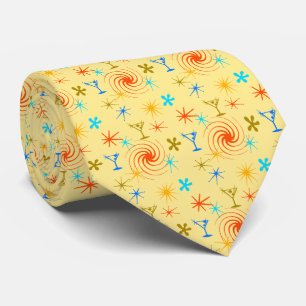 Ad Man Martini Foulard Gelb Zweiseitig Krawatte