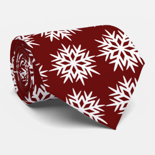 Ad Man Snowflake Foulard Burgundy zweiseitig Krawatte