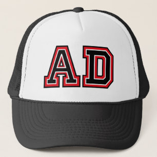 ‚AD‘-Monogramm Truckerkappe