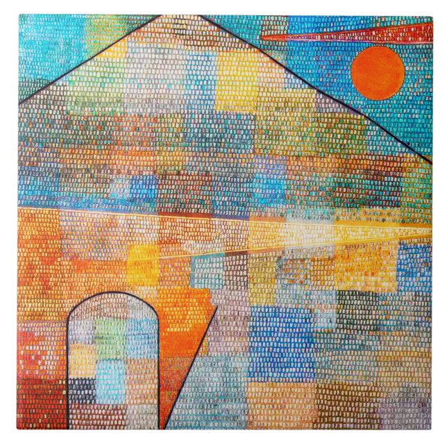 Ad Parnassum, Paul Klee Fliese (Vorderseite)