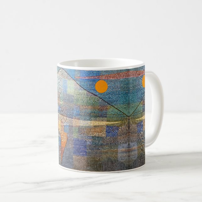 Ad Parnassum von Paul Klee, Abstrakte Kunst Kaffeetasse (VorderseiteRechts)