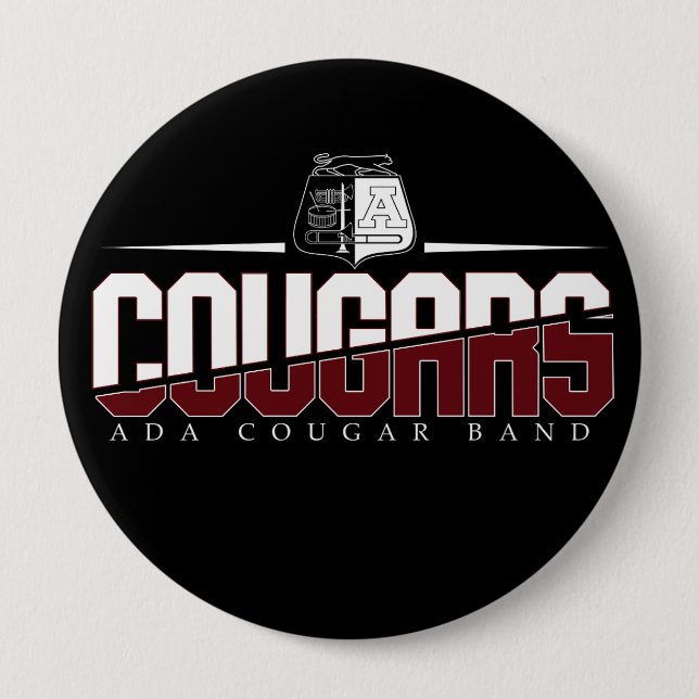 Ada Cougar Band Button (Vorderseite)