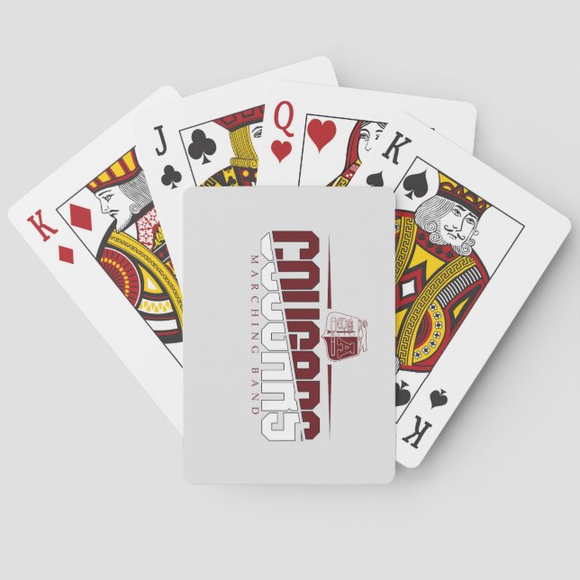 Ada Cougar Band Deck of Cards Gray Spielkarten (Rückseite)