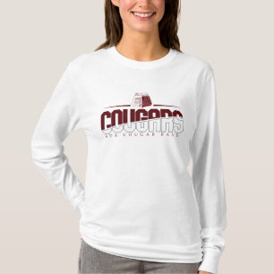 Ada Cougar Band Langärmeliges Hemd Weiß T-Shirt