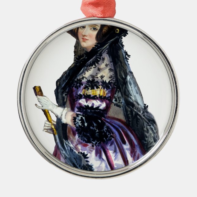 ada Countess of lovelace Ornament Aus Metall (Vorne)