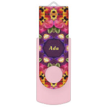 ADA ~ EASTER Pansy Pattern ~Personalisiert