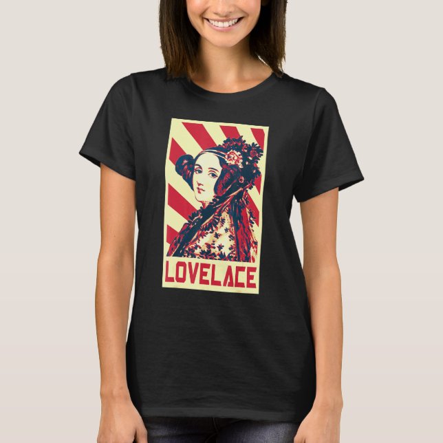 Ada Lovelace British Flag Propaganda T-Shirt (Vorderseite)