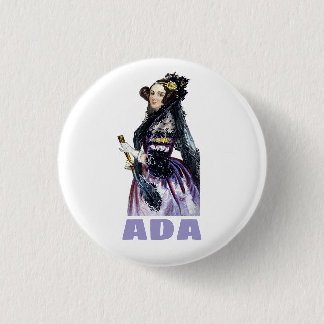Ada Lovelace Button (Vorderseite)