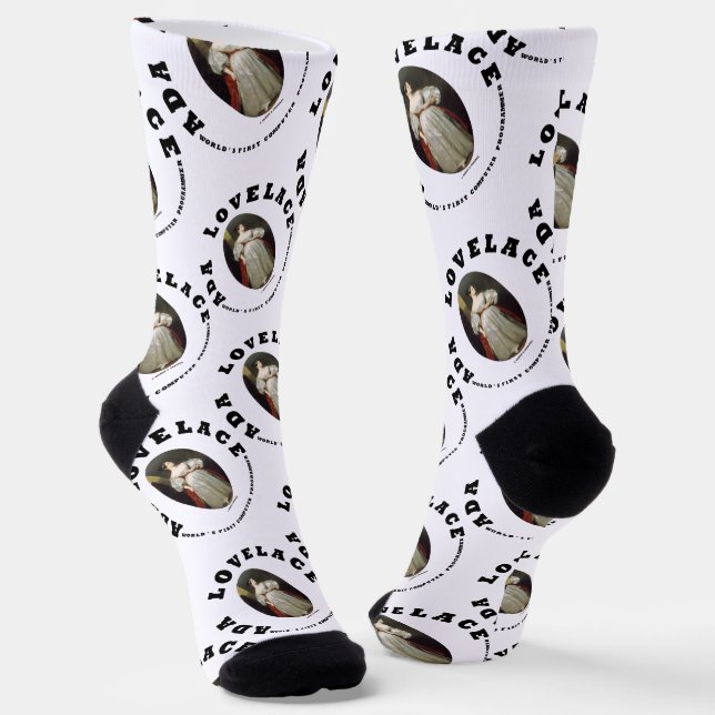 Ada Lovelace World's erster Computerprogrammierer Socken (Gewinkelt)