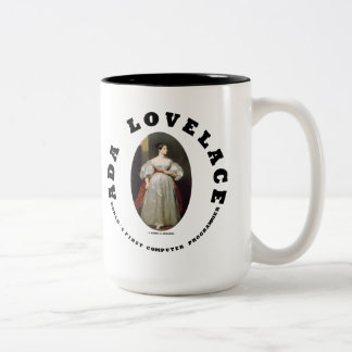 Ada Lovelace World's erster Computerprogrammierer Zweifarbige Tasse