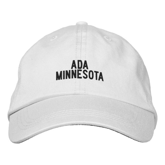 Ada Minnesota Hat Bestickte Baseballkappe (Vorderseite)