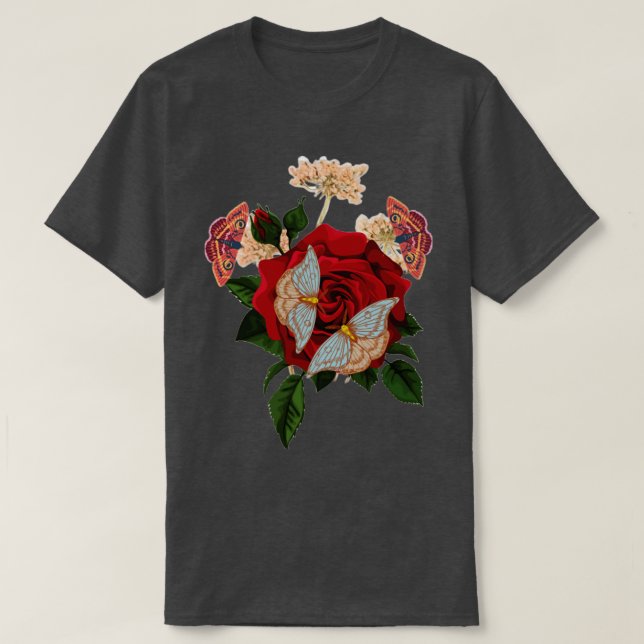 ADA MOTHES ÜBER DIE ROSE T-Shirt (Design vorne)