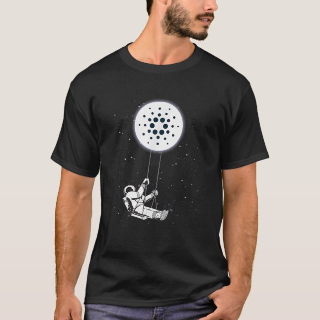 Ada-Münze Token Cardano Crypto Währung zu halten T-Shirt (Vorderseite)