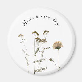 Adable Blume mit anpassbarem Text Magnet