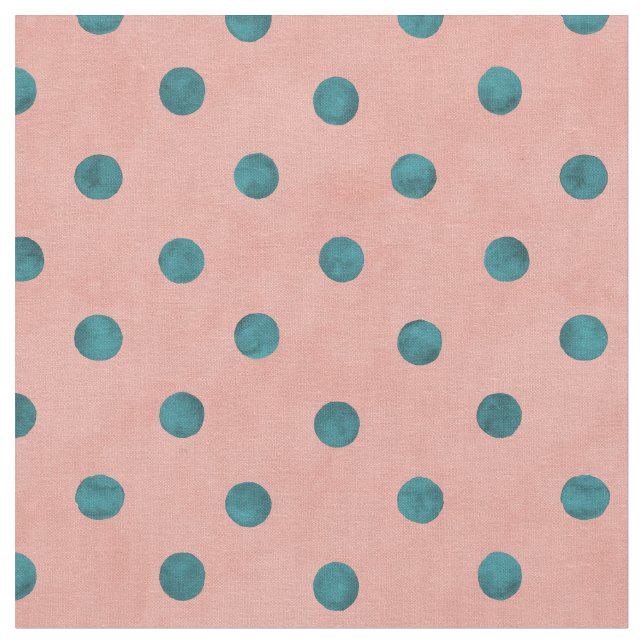 Adable Polka Punktmuster in blau und rosa Stoff (Nahaufnahme)