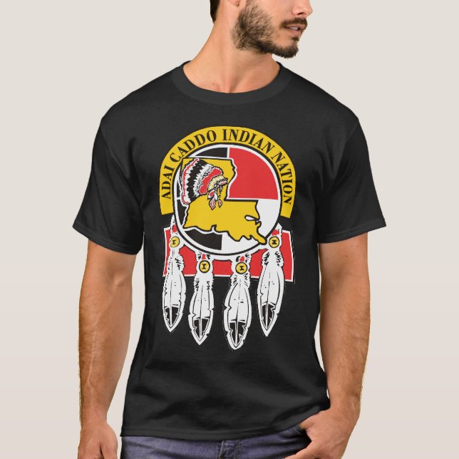 Adai Caddo indischer Nations-gebürtiger T-Shirt (Vorderseite)