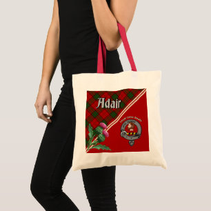 Adair Clan Abzeichen & Tartan Tote Bag Tragetasche